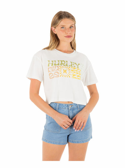 Hurley Womens Surf Days Boxy Crop Tee