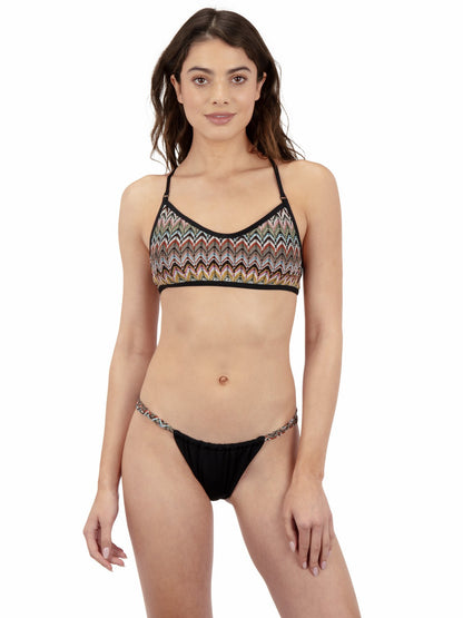 Hurley Womens Chevron Knit Cheeky Bikini Bottom