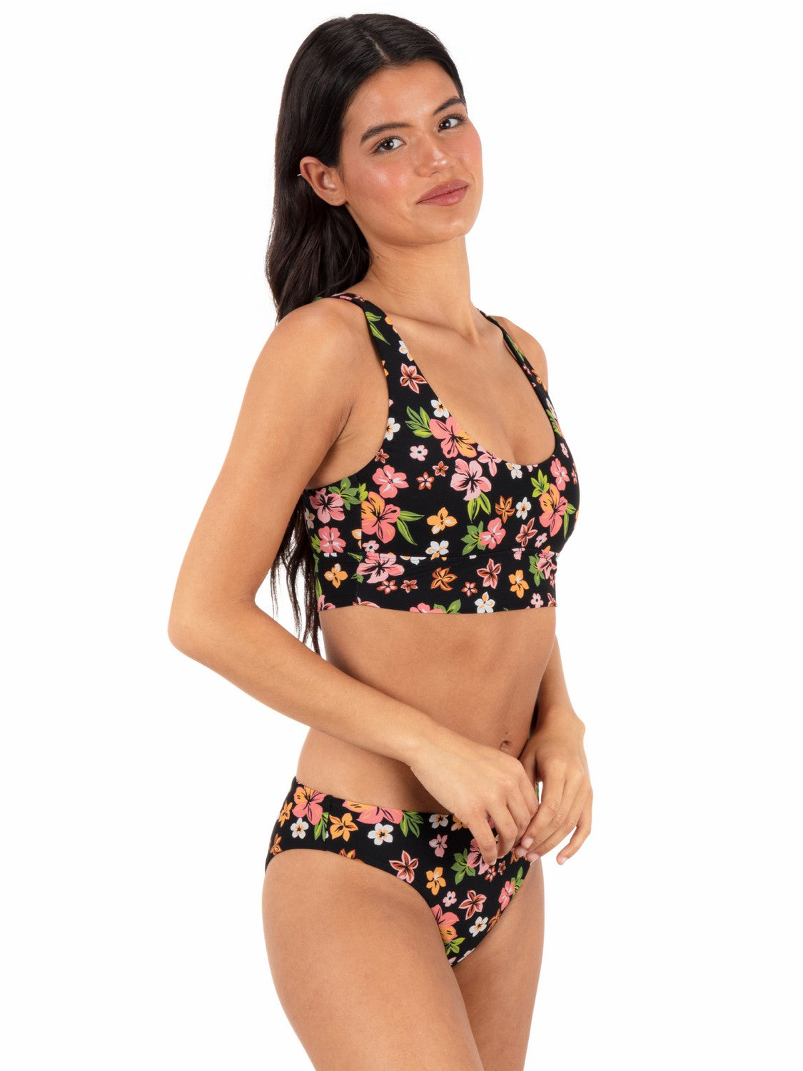 Hurley Womens Max Hibiscus Dream Longline Bralette