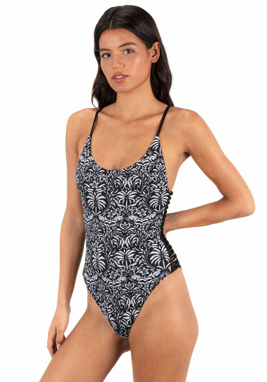 Hurley Womens Ikat Palm Moderate One Piece